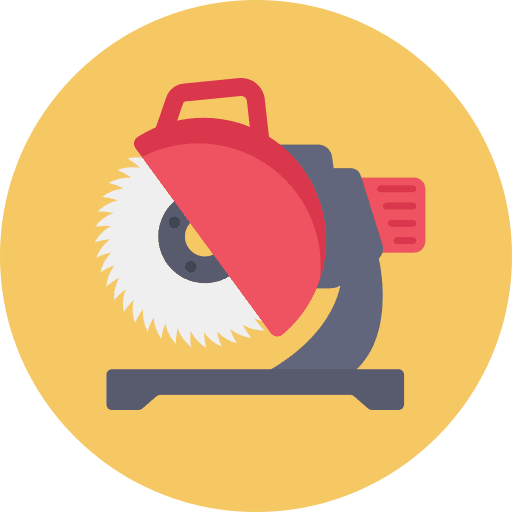 Circular saw machine industry circular saw icon