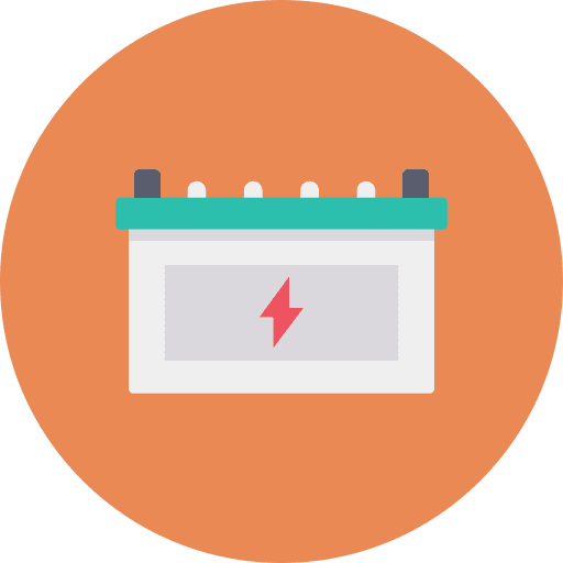 Battery supply charger battery icon