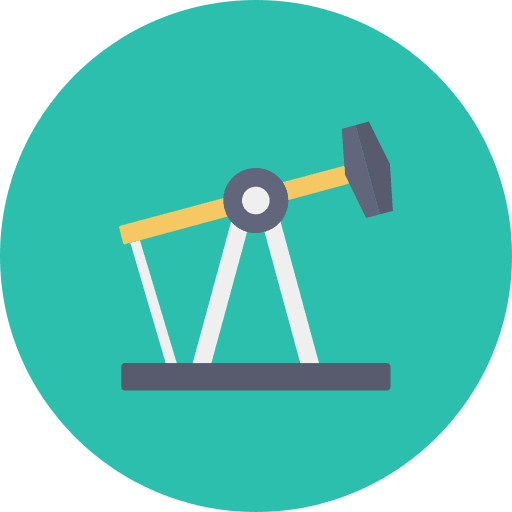 Derrick lift derrick lever icon