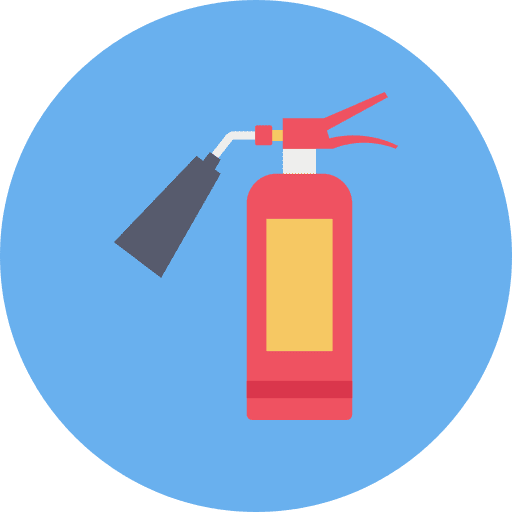 Extinguisher protection industry security icon