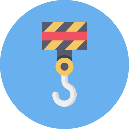 Hook crane lift hook icon