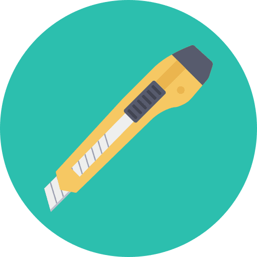 Blade construction and tools cutter cut icon