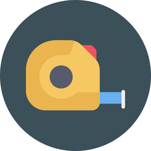 Measure tape construction construction and tools scale icon