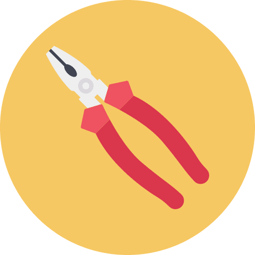 Plier construction and tools maintenance cut icon