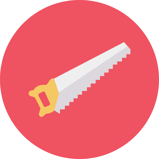 Saw repair cutting carpentry icon