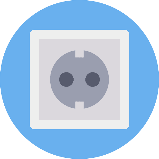 Socket electronics plug electricity icon