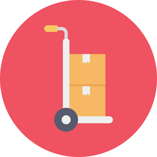 Trolley business cart packages icon