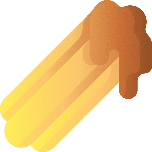 Churro chocolate food sauce icon