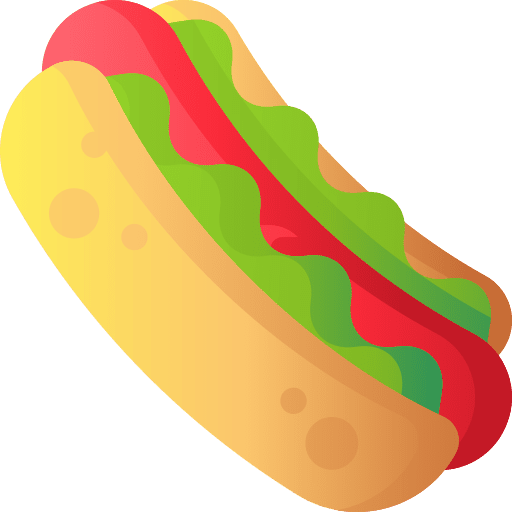 Hot dog junk food hot dog sandwich icon