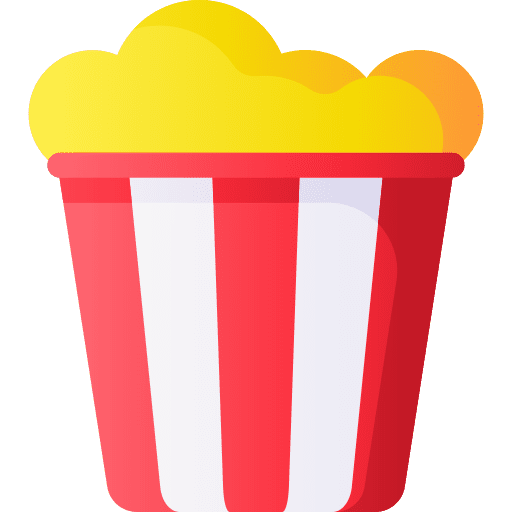 Popcorn box cinema popcorn icon