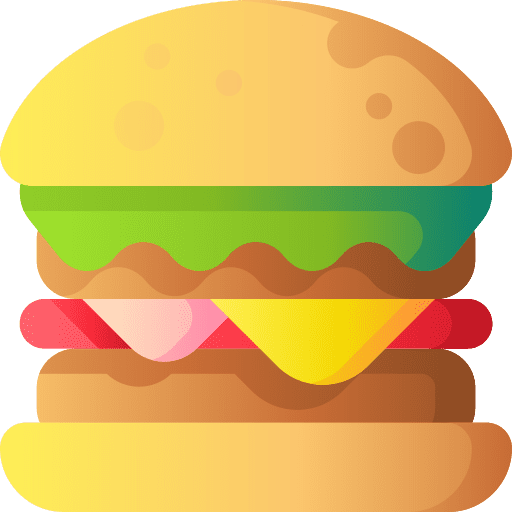 Burger beef sandwich salad icon Burger beef sandwich salad icon