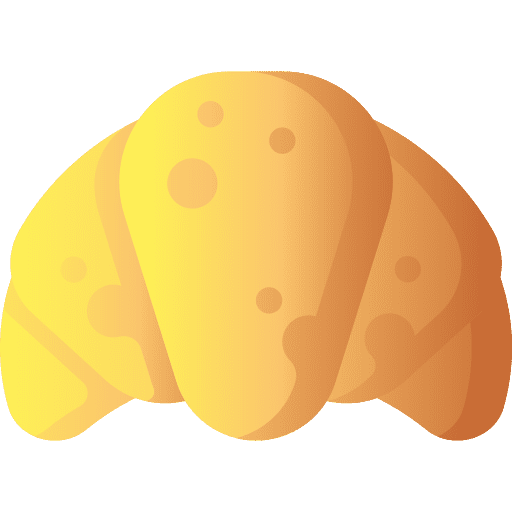 Croissant french bread baked icon Croissant french bread baked icon