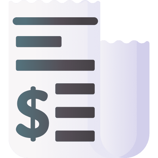 Bill shopping commerce and shopping bill icon Bill shopping commerce and shopping bill icon