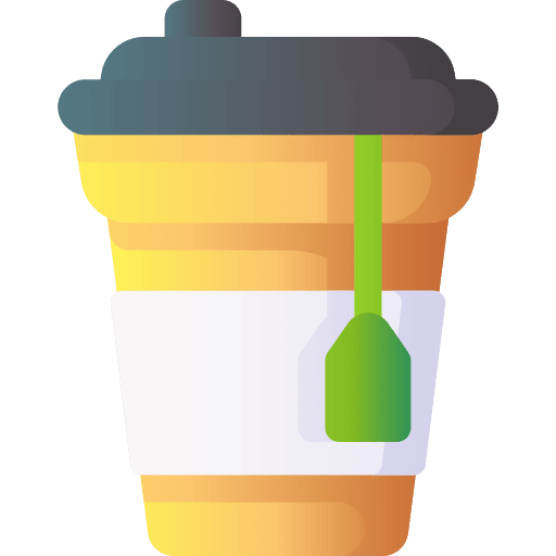 Tea cup infusion take away food icon Tea cup infusion take away food icon