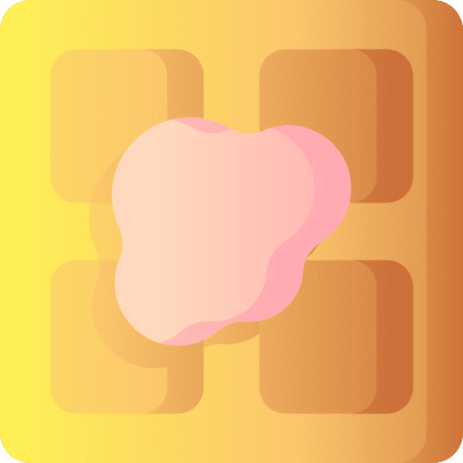 Waffles sweet food and restaurant ice cream icon Waffles sweet food and restaurant ice cream icon