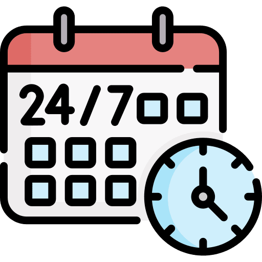 Availability week hotel service availability icon