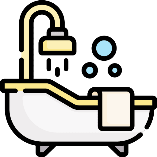 Bathtub wellness bathtub washing icon