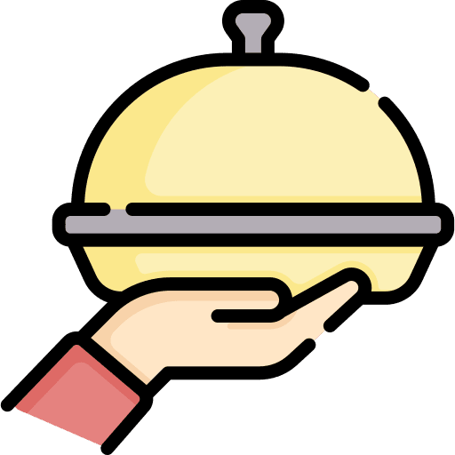 Food tray food food tray hand icon