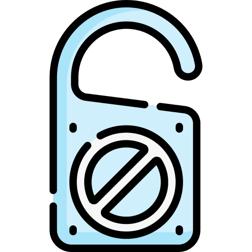 Do not disturb hotel holidays hotel service icon Do not disturb hotel holidays hotel service icon