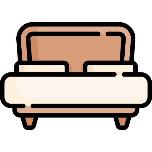 Double bed sleep bedroom bed icon Double bed sleep bedroom bed icon
