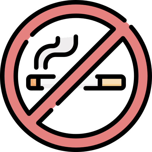 No smoking prohibition sign cigarette icon No smoking prohibition sign cigarette icon