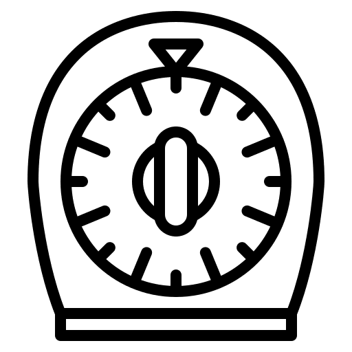 Kitchen timer kitchen timer furniture and household cooking icon