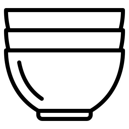 Bowls food and restaurant cooking equipment cooking icon Bowls food and restaurant cooking equipment cooking icon