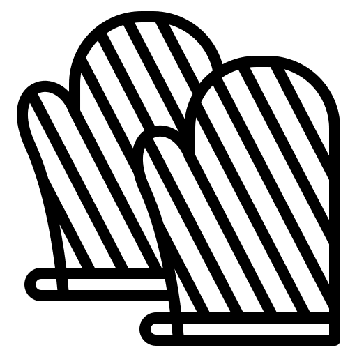 Oven mitts kitchenware hot food oven mitt icon Oven mitts kitchenware hot food oven mitt icon