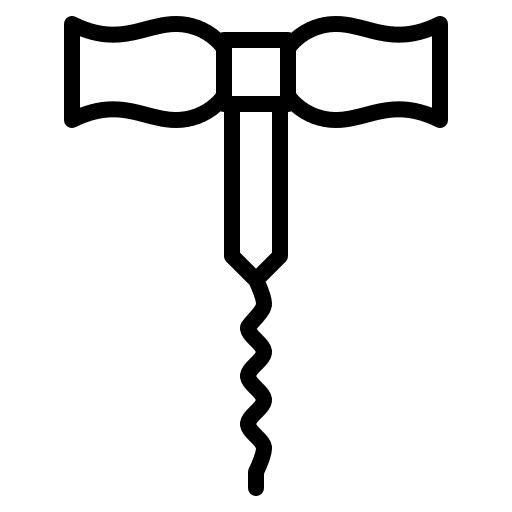 Corkscrew bottle opener kitchen tool kitchenware icon Corkscrew bottle opener kitchen tool kitchenware icon