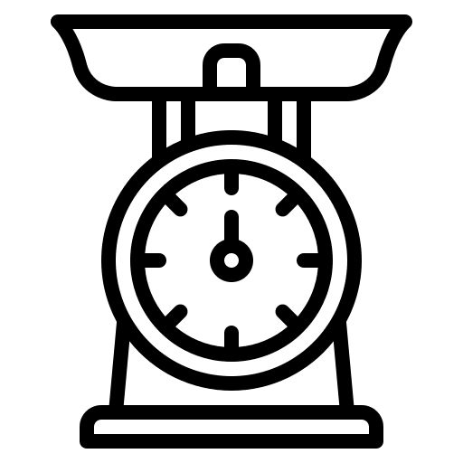 Scale food and restaurant kitchen tool kitchen icon Scale food and restaurant kitchen tool kitchen icon