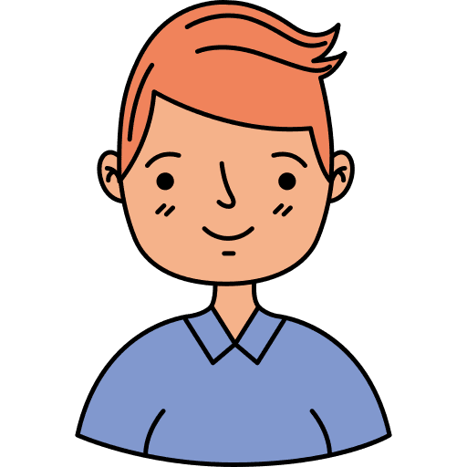 Man avatar user lineal face icon