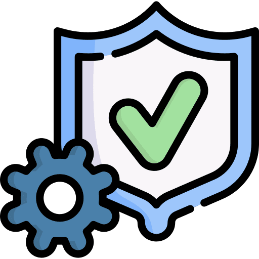 Quality assurance seal shield agile icon