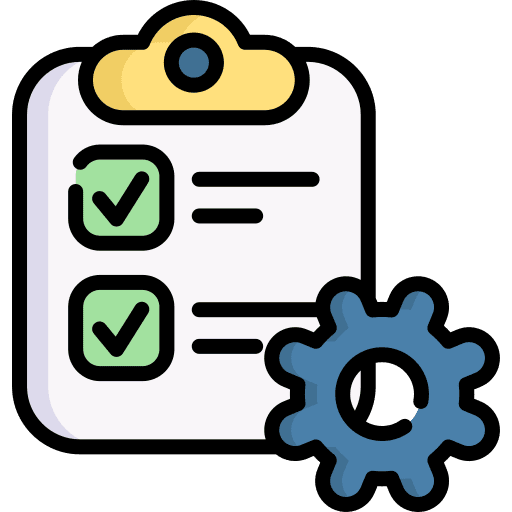 Specification management project check list icon