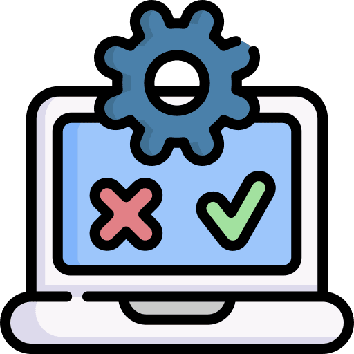 Testing technology testing computer icon