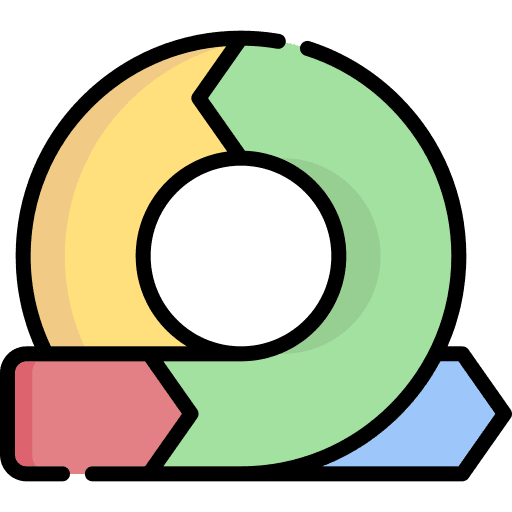 Agile business arrow time icon