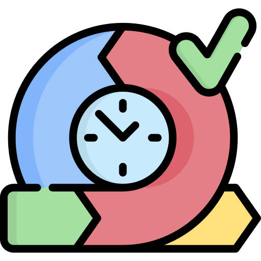 Agile clock check methodology icon