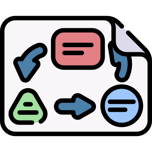 Planning process planning check icon