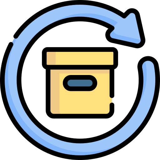 Renewal business and finance product circular arrows icon