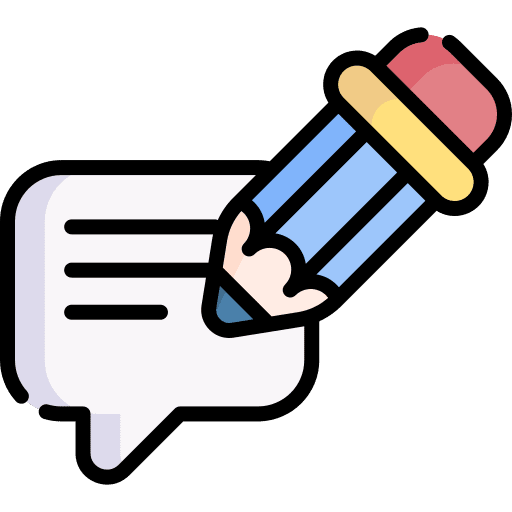 Revision comment review communications icon