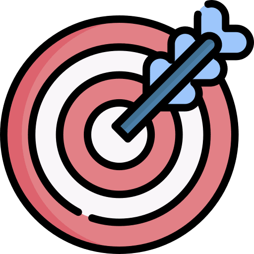 Target dart arrow target icon