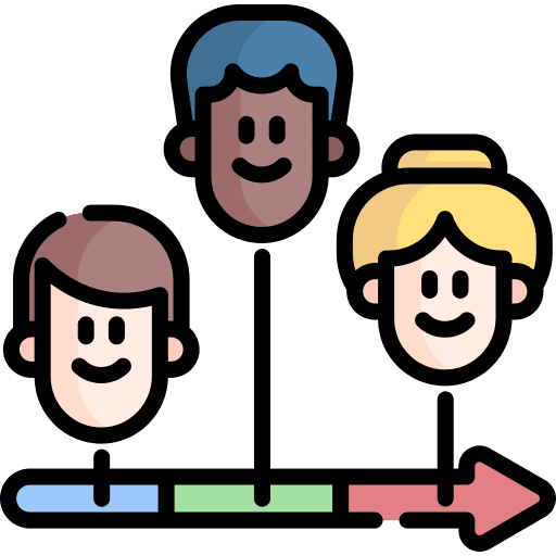 Distribution skills work distribution icon