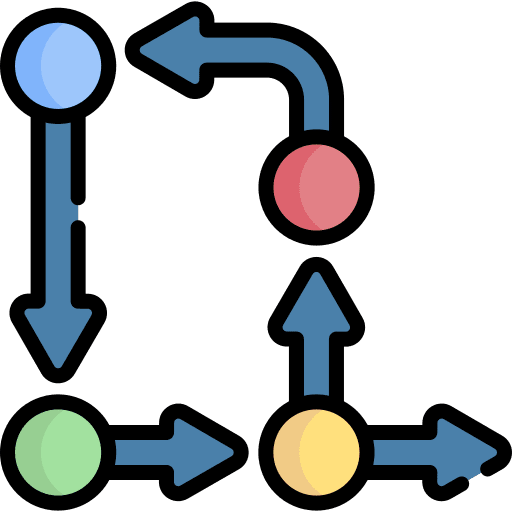Planning strategy working work icon