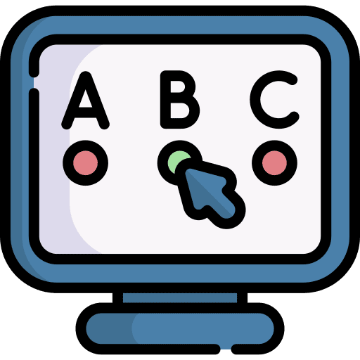 Testing computer data seo and web icon