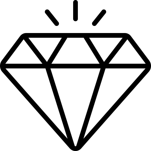 Diamond glamour miscellaneous jewel icon