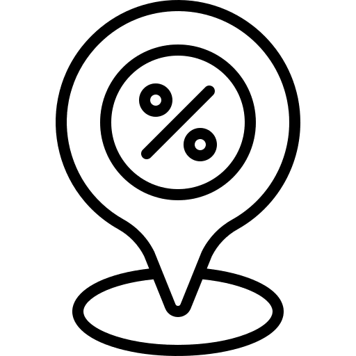 Map pin percentage map pointer maps and location icon Map pin percentage map pointer maps and location icon