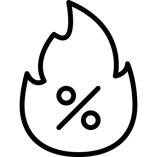 Price percentage bargain offer icon