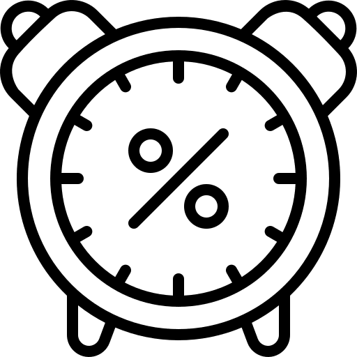 Alarm clock timer flash sale discount icon Alarm clock timer flash sale discount icon