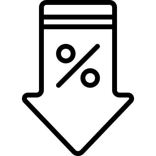 Discount sticker offer down arrow icon Discount sticker offer down arrow icon