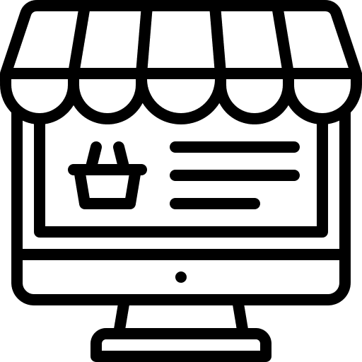 Online shopping purchase screen commerce and shopping icon Online shopping purchase screen commerce and shopping icon