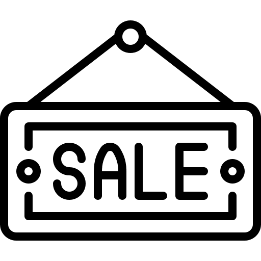 Sale promotion signboard store icon Sale promotion signboard store icon